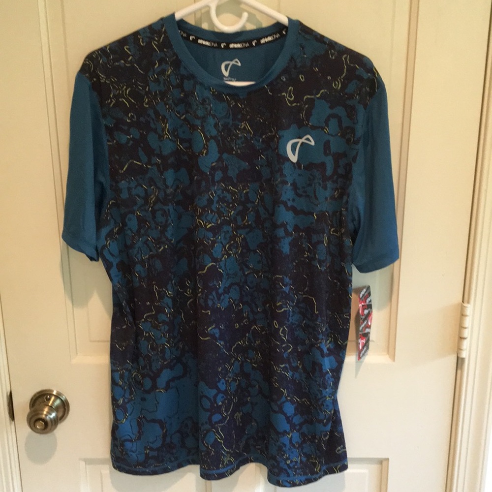 5 New Athletic DNA Shirts Crewneck Dri Fit Mens L